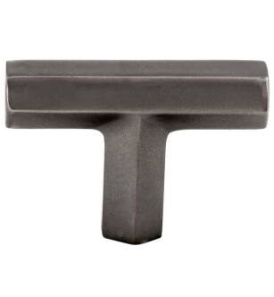 Top Knobs TK790AG Serene 1 3/4" Zinc Alloy T-Handle Shaped Lydia T Shape Cabinet Knob in Ash Gray