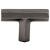 Top Knobs TK790AG Serene 1 3/4" Zinc Alloy T-Handle Shaped Lydia T Shape Cabinet Knob in Ash Gray