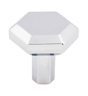 Top Knobs TK791PC Serene 1 1/8" Zinc Alloy Geometric Shaped Lydia Cabinet Knob in Polished Chrome