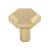 Top Knobs TK791HB Serene 1 1/8" Zinc Alloy Geometric Shaped Lydia Cabinet Knob in Honey Bronze