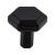 Top Knobs TK791BLK Serene 1 1/8" Zinc Alloy Geometric Shaped Lydia Cabinet Knob in Flat Black