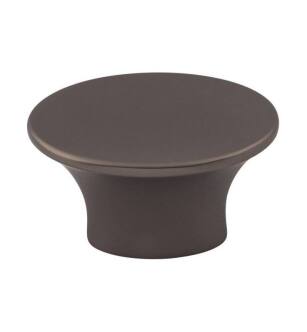 Top Knobs TK781AG Barrington 1 1/2" Zinc Alloy Oval Shaped Edgewater Cabinet Knob in Ash Gray