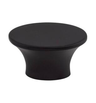 Top Knobs TK781BLK Barrington 1 1/2" Zinc Alloy Oval Shaped Edgewater Cabinet Knob in Flat Black