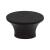 Top Knobs TK781BLK Barrington 1 1/2" Zinc Alloy Oval Shaped Edgewater Cabinet Knob in Flat Black