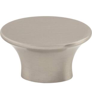 Top Knobs TK781BSN Barrington 1 1/2" Zinc Alloy Oval Shaped Edgewater Cabinet Knob in Brushed Satin Nickel
