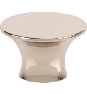 Top Knobs TK780PN Barrington 1 3/8" Zinc Alloy Oval Shaped Edgewater Cabinet Knob in Polished Nickel