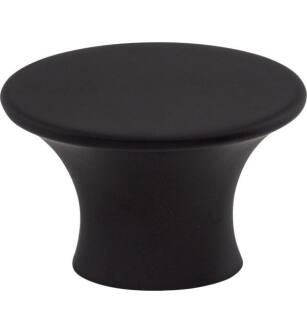 Top Knobs TK780BLK Barrington 1 3/8" Zinc Alloy Oval Shaped Edgewater Cabinet Knob in Flat Black