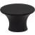 Top Knobs TK780BLK Barrington 1 3/8" Zinc Alloy Oval Shaped Edgewater Cabinet Knob in Flat Black