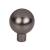 Top Knobs TK762AG Barrington 1 1/8" Zinc Alloy Round Shaped Brookline Cabinet Knob in Ash Gray