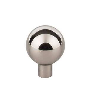 Top Knobs TK762PN Barrington 1 1/8" Zinc Alloy Round Shaped Brookline Cabinet Knob in Polished Nickel