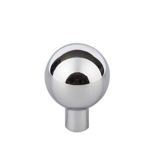 Top Knobs TK762PC Barrington 1 1/8" Zinc Alloy Round Shaped Brookline Cabinet Knob in Polished Chrome