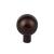 Top Knobs TK762ORB Barrington 1 1/8" Zinc Alloy Round Shaped Brookline Cabinet Knob in Oil Rubbed Bronze