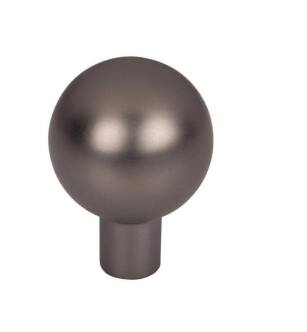 Top Knobs TK761AG Barrington 1 1/8" Zinc Alloy Round Shaped Brookline Cabinet Knob in Ash Gray