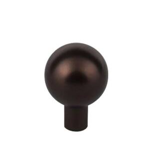Top Knobs TK761ORB Barrington 1 1/8" Zinc Alloy Round Shaped Brookline Cabinet Knob in Oil Rubbed Bronze