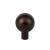 Top Knobs TK761ORB Barrington 1 1/8" Zinc Alloy Round Shaped Brookline Cabinet Knob in Oil Rubbed Bronze