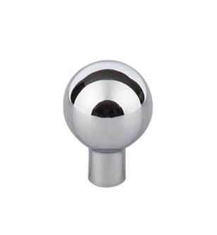 Top Knobs TK760PC Barrington 7/8" Zinc Alloy Round Shaped Brookline Cabinet Knob in Polished Chrome