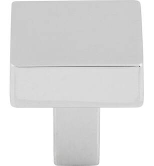 Top Knobs TK740PC Barrington 1 1/8" Zinc Alloy Square Shaped Channing Cabinet Knob in Polished Chrome