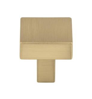 Top Knobs TK740HB Barrington 1 1/8" Zinc Alloy Square Shaped Channing Cabinet Knob in Honey Bronze