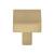 Top Knobs TK740HB Barrington 1 1/8" Zinc Alloy Square Shaped Channing Cabinet Knob in Honey Bronze