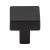 Top Knobs TK740BLK Barrington 1 1/8" Zinc Alloy Square Shaped Channing Cabinet Knob in Flat Black