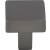 Top Knobs TK740AG Barrington 1 1/8" Zinc Alloy Square Shaped Channing Cabinet Knob in Ash Gray