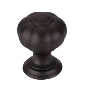 Top Knobs TK690BLK Devon 1 1/4" Zinc Alloy Round Shaped Allington Cabinet Knob in Flat Black