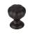 Top Knobs TK690BLK Devon 1 1/4" Zinc Alloy Round Shaped Allington Cabinet Knob in Flat Black