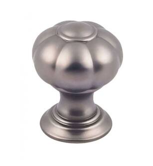 Top Knobs TK690AG Devon 1 1/4" Zinc Alloy Round Shaped Allington Cabinet Knob in Ash Gray