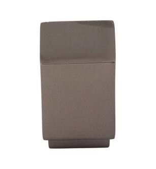 Top Knobs TK33AG Sanctuary 3/4" Zinc Alloy Square Shaped Linear Cabinet Knob in Ash Gray