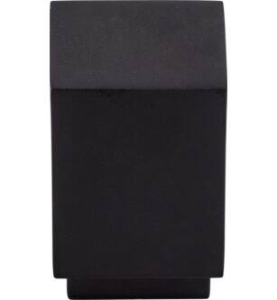 Top Knobs TK33BLK Sanctuary 3/4" Zinc Alloy Square Shaped Linear Cabinet Knob in Flat Black