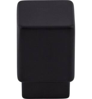 Top Knobs TK31BLK Sanctuary 3/4" Zinc Alloy Square Shaped Tapered Cabinet Knob in Flat Black