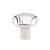 Top Knobs TK221PN Victoria Falls 1 1/4" Zinc Alloy Mushroom Shaped Sydney Cabinet Knob with Backplate in Polished Nickel