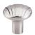 Top Knobs TK221BSN Victoria Falls 1 1/4" Zinc Alloy Mushroom Shaped Sydney Cabinet Knob with Backplate in Brushed Satin Nickel