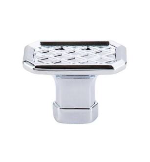 Top Knobs TK205PC Tower Bridge 1 1/2" Zinc Alloy Rectangle Shaped Cabinet Knob in Polished Chrome