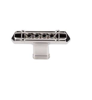 Top Knobs TK204PN Tower Bridge 2 5/8" Zinc Alloy T-Handle Shaped Cabinet Knob in Polished Nickel
