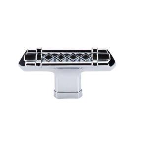 Top Knobs TK204PC Tower Bridge 2 5/8" Zinc Alloy T-Handle Shaped Cabinet Knob in Polished Chrome