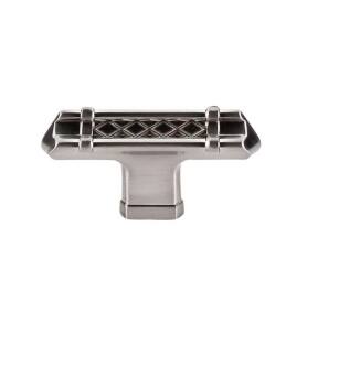 Top Knobs TK204BSN Tower Bridge 2 5/8" Zinc Alloy T-Handle Shaped Cabinet Knob in Brushed Satin Nickel