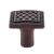 Top Knobs TK174PAR Trevi 1 1/4" Zinc Alloy Square Shaped Cabinet Knob in Patina Rouge