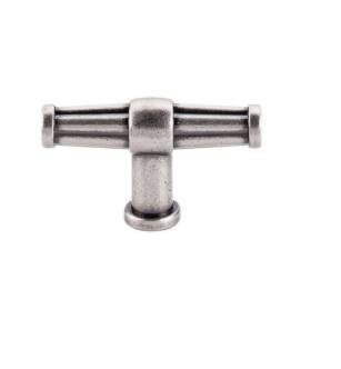 Top Knobs TK194PTA Luxor 2 1/2" Zinc Alloy Bar Shaped Cabinet Knob in Pewter Antique
