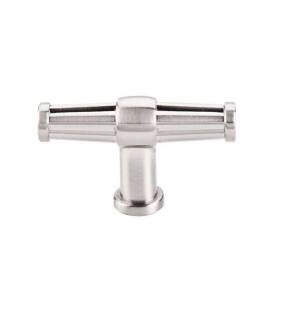 Top Knobs TK194BSN Luxor 2 1/2" Zinc Alloy Bar Shaped Cabinet Knob in Brushed Satin Nickel