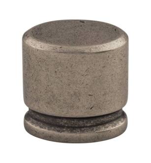 Top Knobs TK59PTA Sanctuary 1 1/8" Zinc Alloy Oval Shaped Cabinet Knob in Pewter Antique