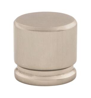 Top Knobs TK59BSN Sanctuary 1 1/8" Zinc Alloy Oval Shaped Cabinet Knob in Brushed Satin Nickel