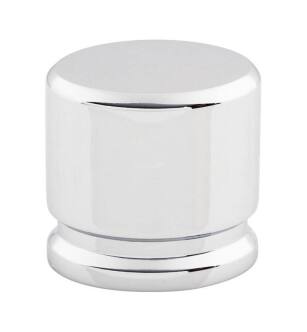 Top Knobs TK59PC Sanctuary 1 1/8" Zinc Alloy Oval Shaped Cabinet Knob in Polished Chrome