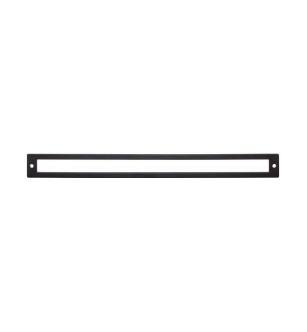 Top Knobs TK929BLK Lynwood 12 1/2" Zinc Alloy Hollin Cabinet Pull Backplate in Flat Black