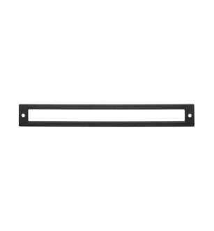 Top Knobs TK928BLK Lynwood 9 3/8" Zinc Alloy Hollin Cabinet Pull Backplate in Flat Black