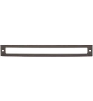 Top Knobs TK928AG Lynwood 9 3/8" Zinc Alloy Hollin Cabinet Pull Backplate in Ash Gray