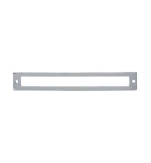 Top Knobs TK927PC Lynwood 8 1/8" Zinc Alloy Hollin Cabinet Pull Backplate in Polished Chrome