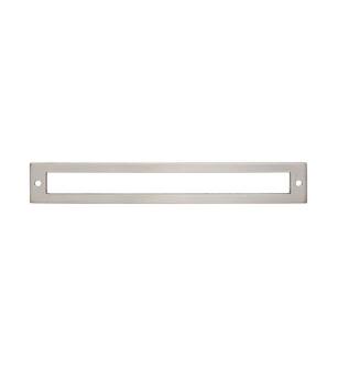 Top Knobs TK927BSN Lynwood 8 1/8" Zinc Alloy Hollin Cabinet Pull Backplate in Brushed Satin Nickel
