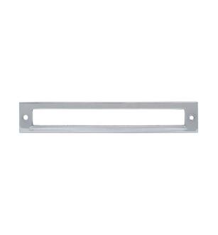 Top Knobs TK926PC Lynwood 6 3/4" Zinc Alloy Hollin Cabinet Pull Backplate in Polished Chrome