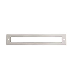 Top Knobs TK926BSN Lynwood 6 3/4" Zinc Alloy Hollin Cabinet Pull Backplate in Brushed Satin Nickel